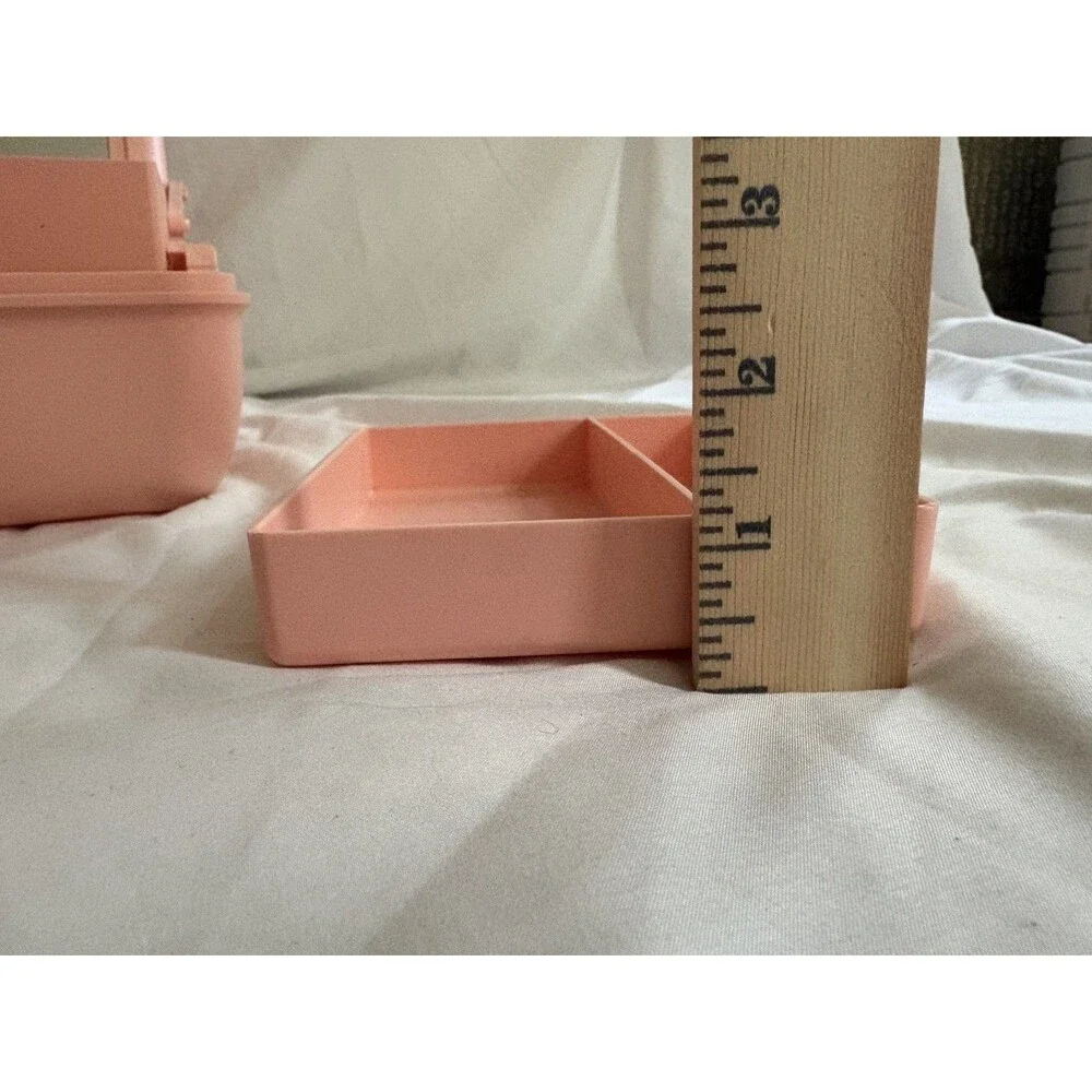 Vintage 90s Pink Caboodles Makeup Jewelry Carrying Case #2425 Organizer Y2K